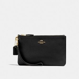 Coach wristlet - small - black